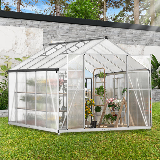 8' x 10' Polycarbonate Outdoor Greenhouse