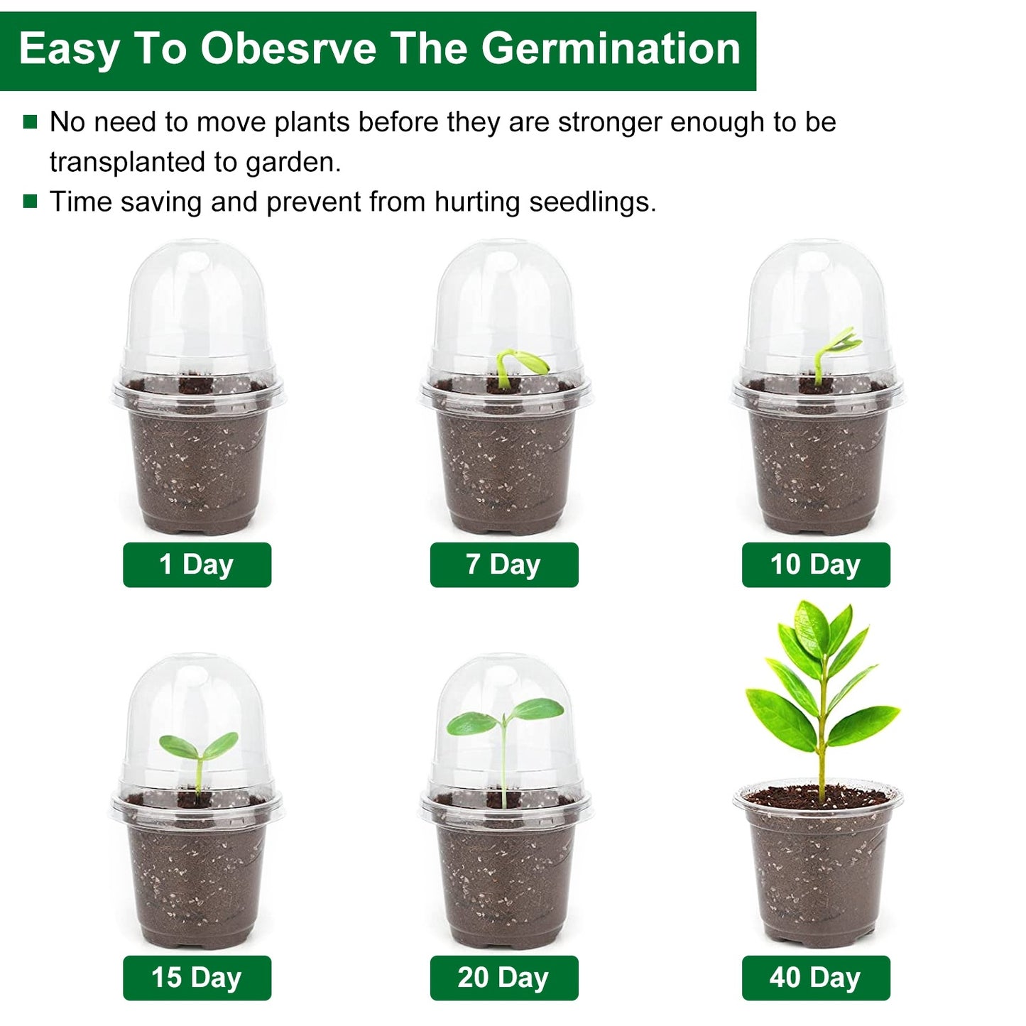 Optimize Your Seed Starting with 30Pcs Plant Nursery Pots