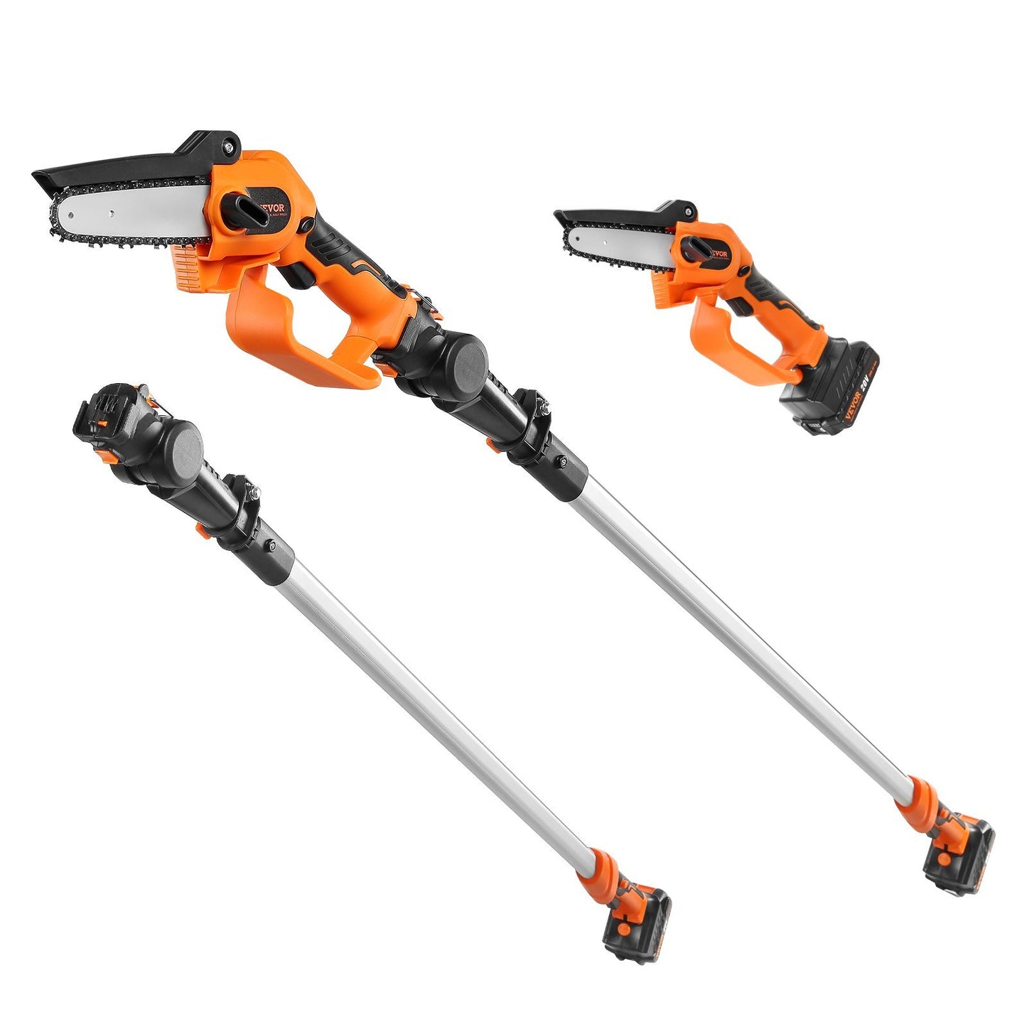 VEVOR 2-in-1 Cordless Pole Saw & Mini Chainsaw