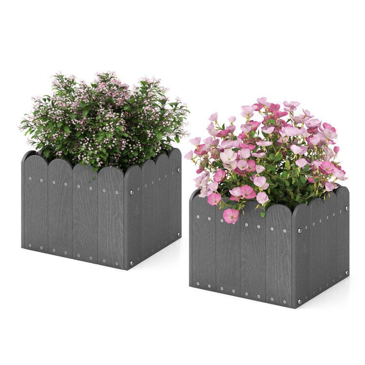 Elevate Your Outdoor Space with 2 Pack Square Planter Boxes