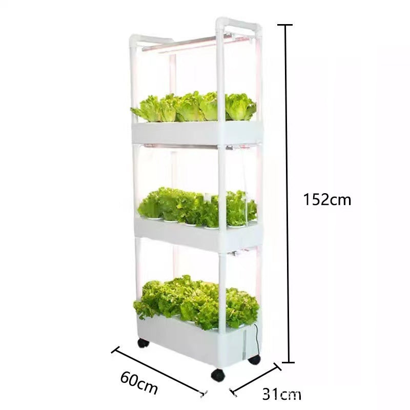 3-Tier Hydroponics Growing System: Cultivate a Bountiful Indoor Garden with 42 Pods and 6 Grow Lights