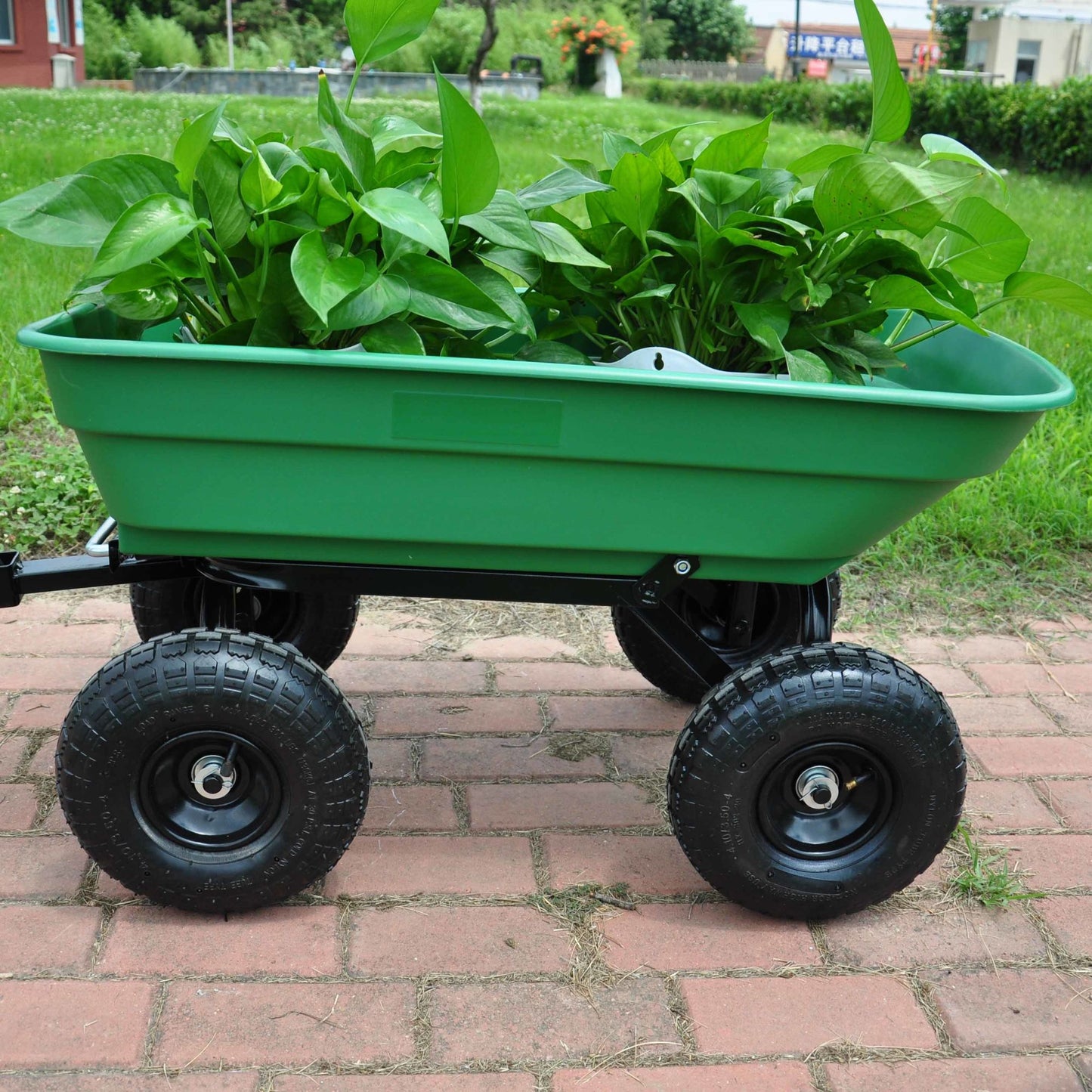 Folding Poly Garden dump truck with steel frame, 10 inches