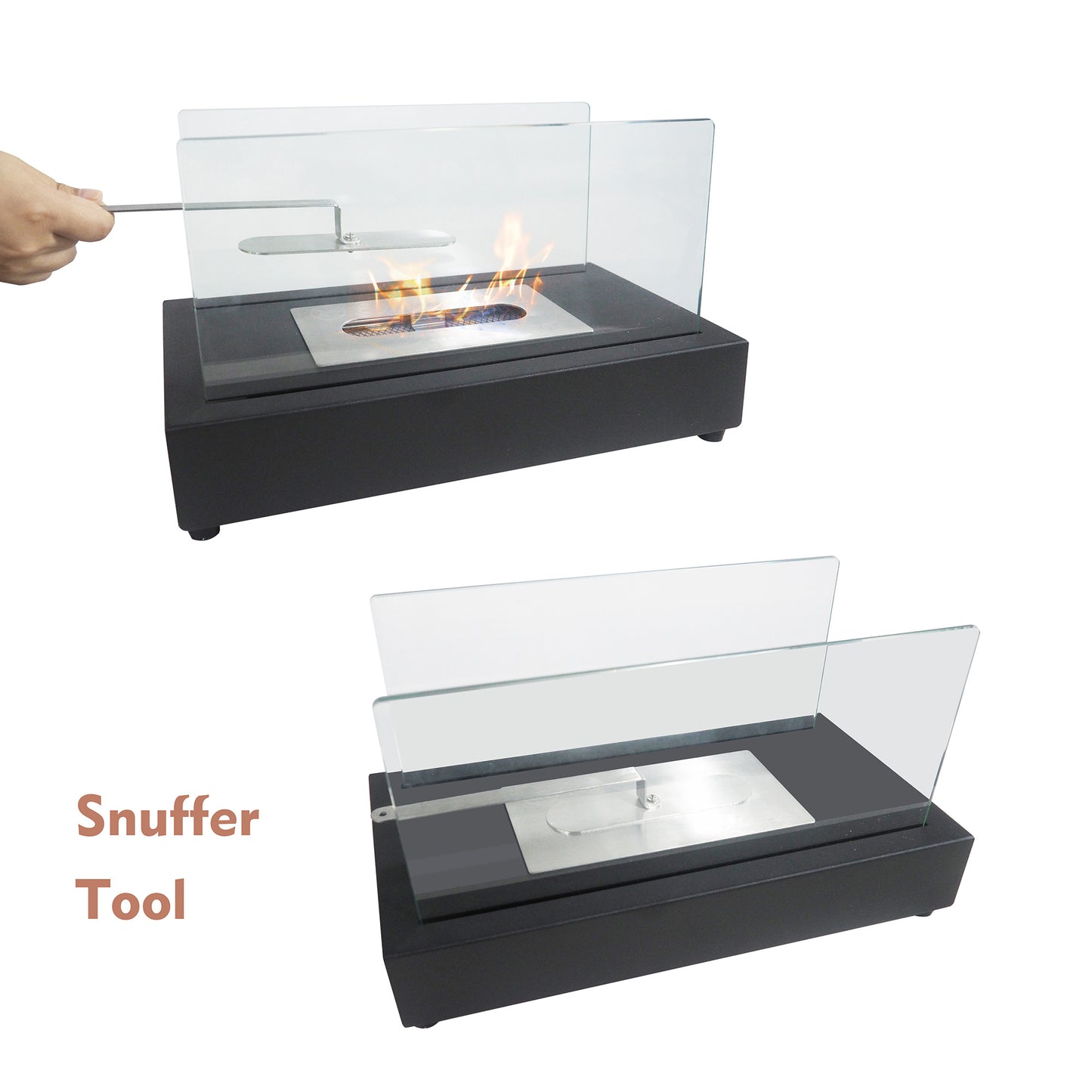 Rectangle Tabletop Bio Ethanol Fireplace