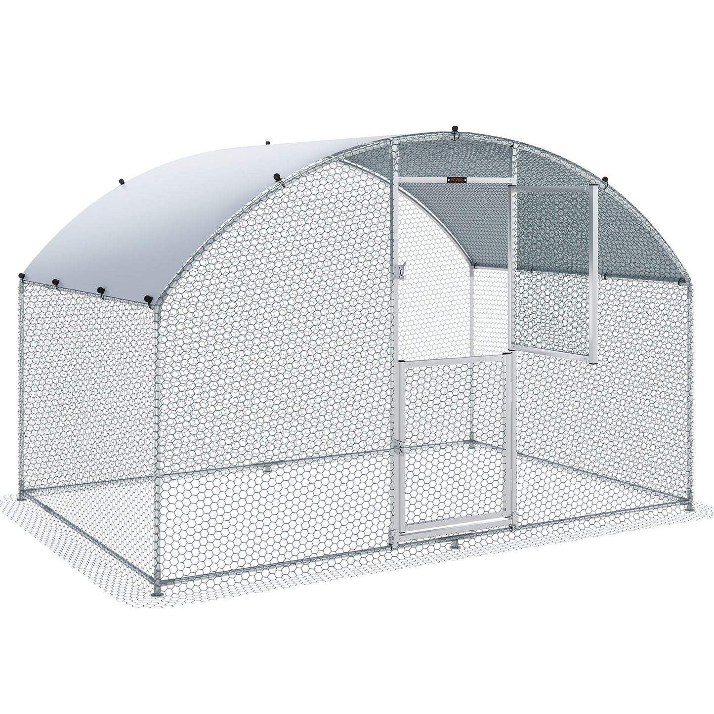 VEVOR Large Metal Chicken Coop with Run