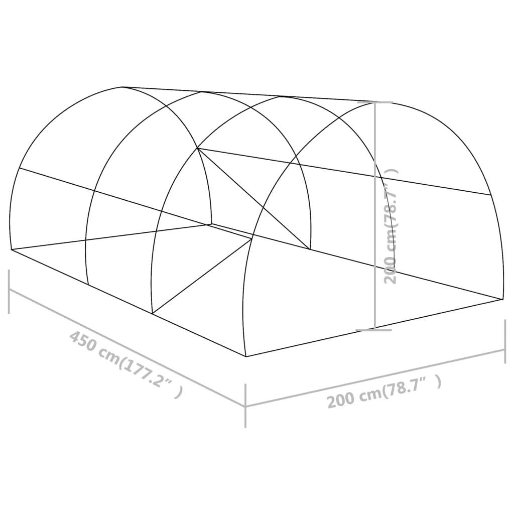 Greenhouse 96.9 ft² 14.8'x6.6'x6.6'