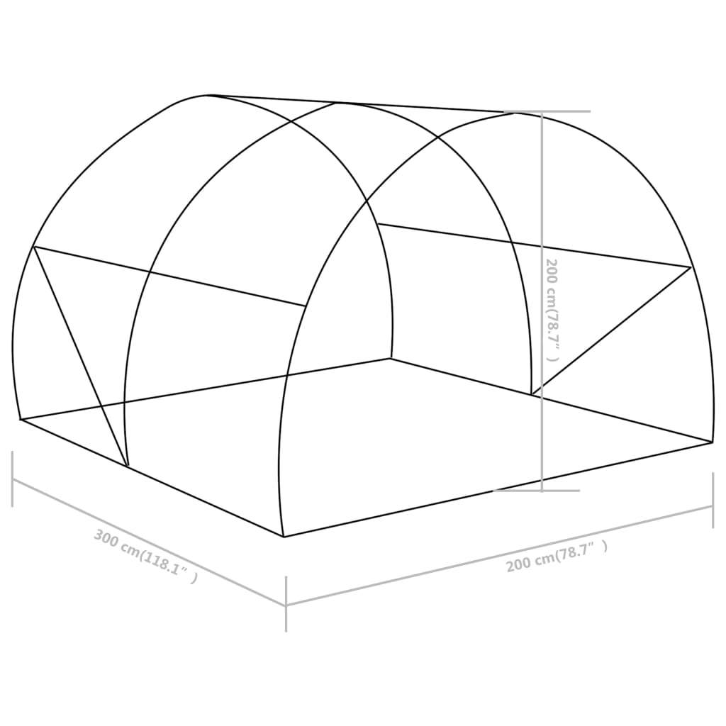 Greenhouse 64.6 ft² 9.8'x6.6'x6.6'