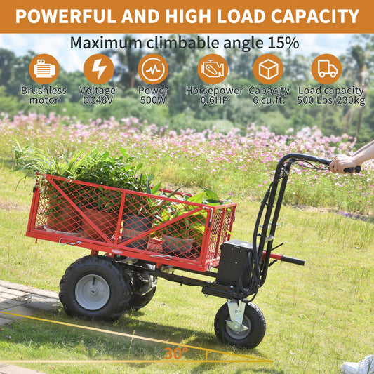 Wheelbarrow Utility Cart Electric