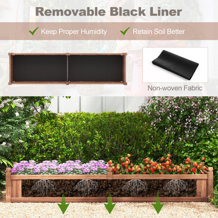 Rustic Charm: Elevate Your Garden with Our 91-Inch Divisible Planter Box