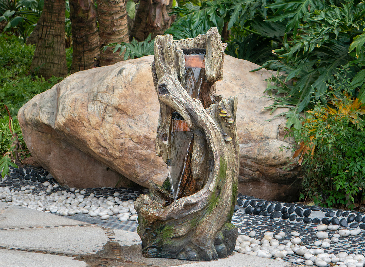 Indoor Outdoor Tree Trunk Fountain