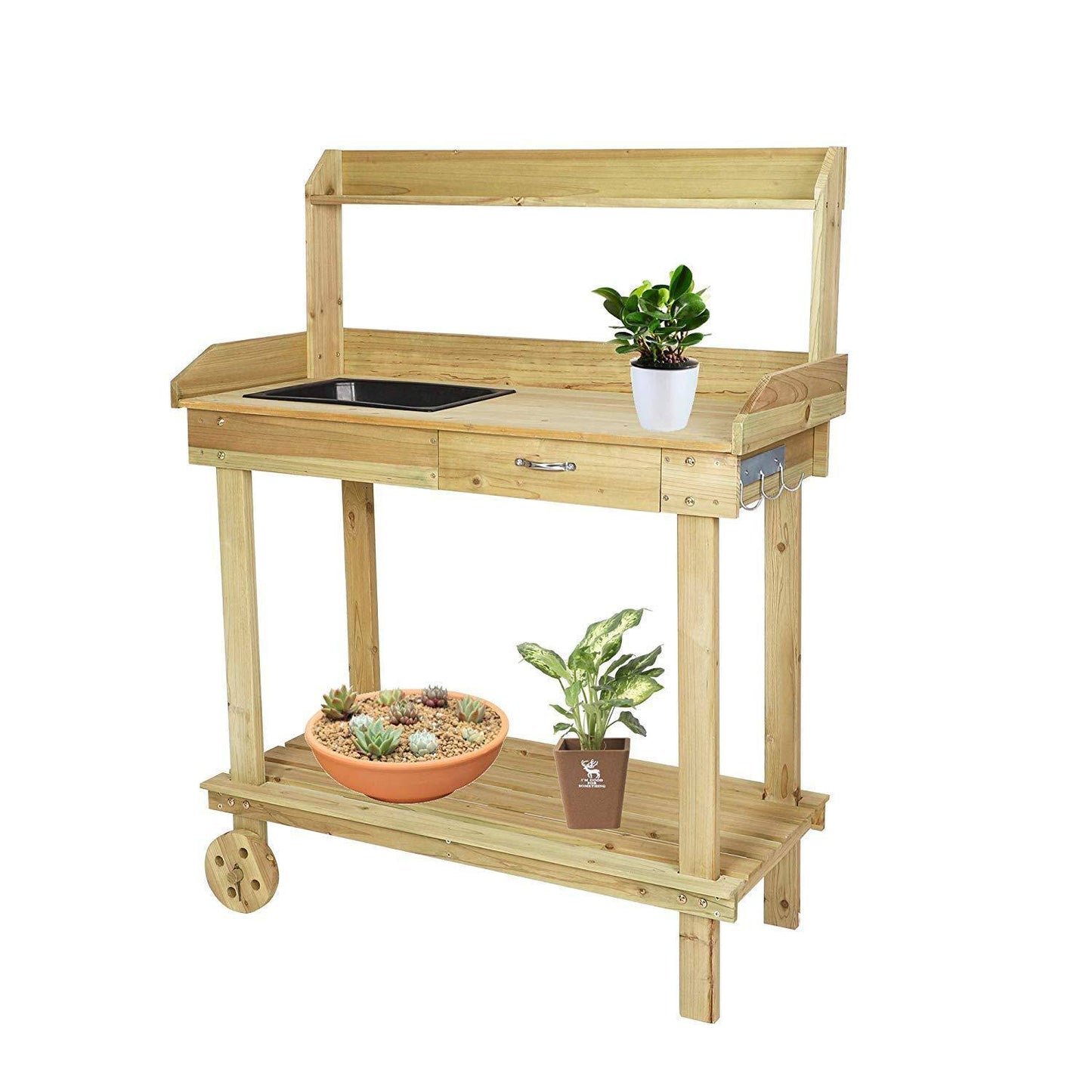 Bosonshop Wood Potting Bench