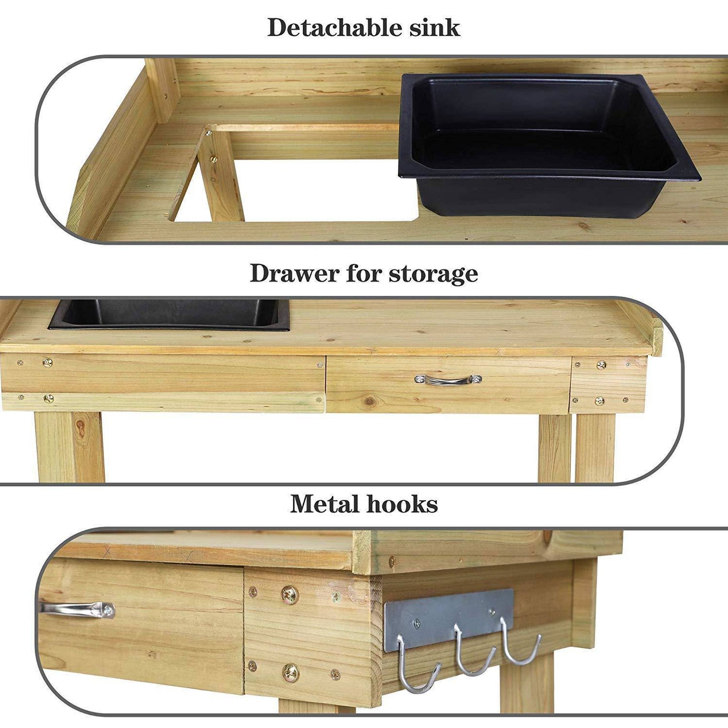 Bosonshop Wood Potting Bench