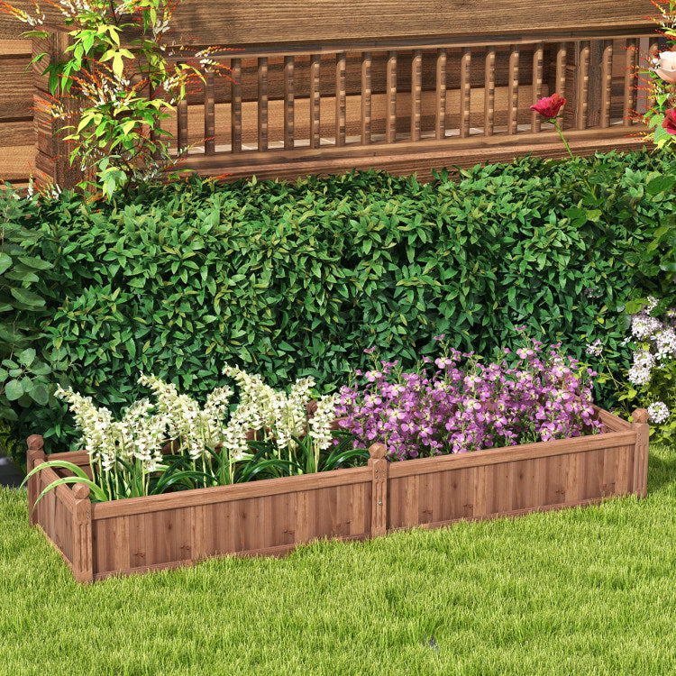 Rustic Charm: Elevate Your Garden with Our 91-Inch Divisible Planter Box
