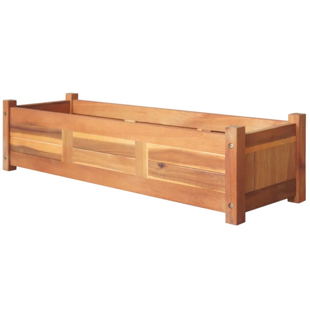 Garden Raised Beds 2 pcs Acacia Wood