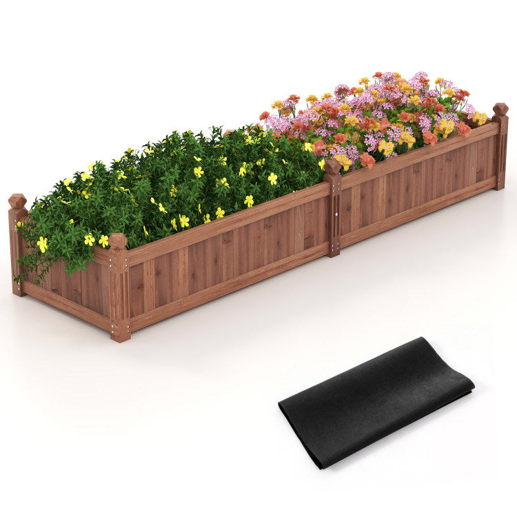 Rustic Charm: Elevate Your Garden with Our 91-Inch Divisible Planter Box