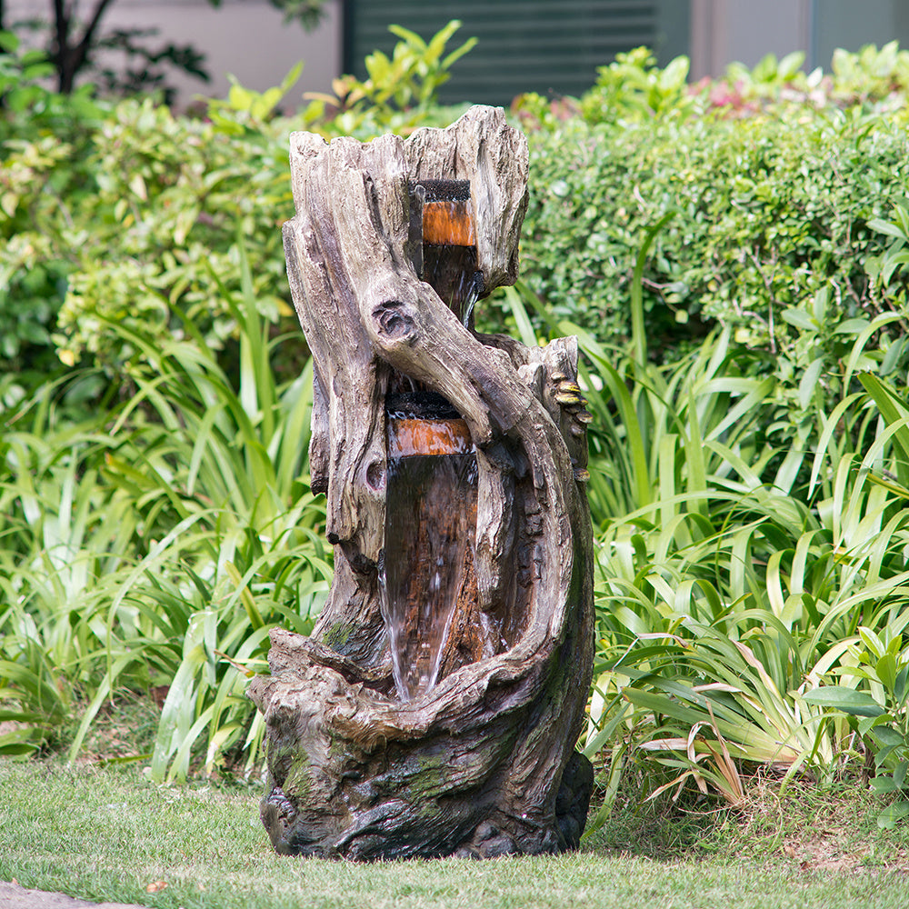 Indoor Outdoor Tree Trunk Fountain